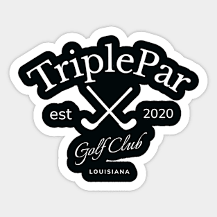 Triple Par Golf Club Sticker